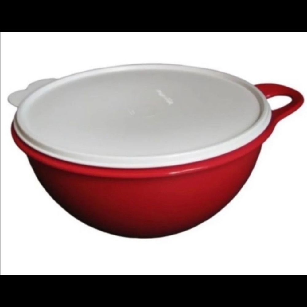 Tazón 12 cups bowl Tupperware red color